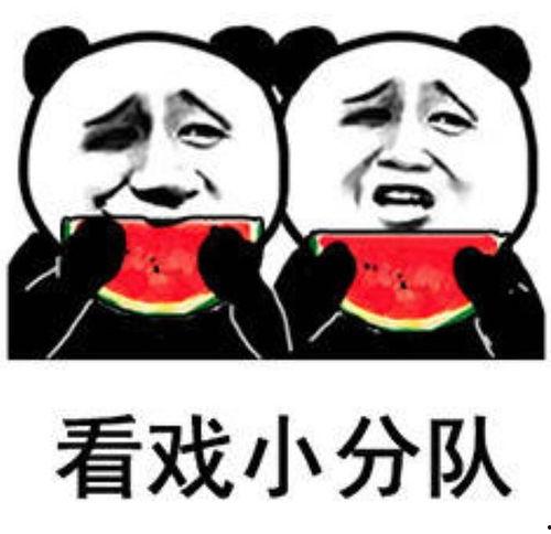 坐板凳吃瓜的群众表情包